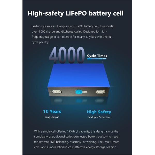 1kWh Single Cell Home Solar Generator Portable Energy Storage System