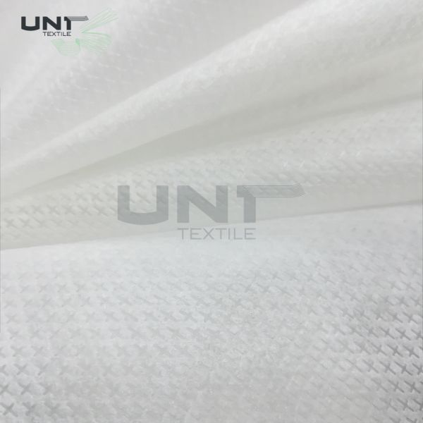 100% Nylon Non Woven Interlining Long Fiber Spunbond Rolls 50gsm Customized Pattern
