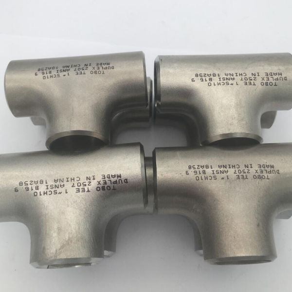 Super Duplex Equal Tee 1" Sch10 BW Butt Welding Pipe