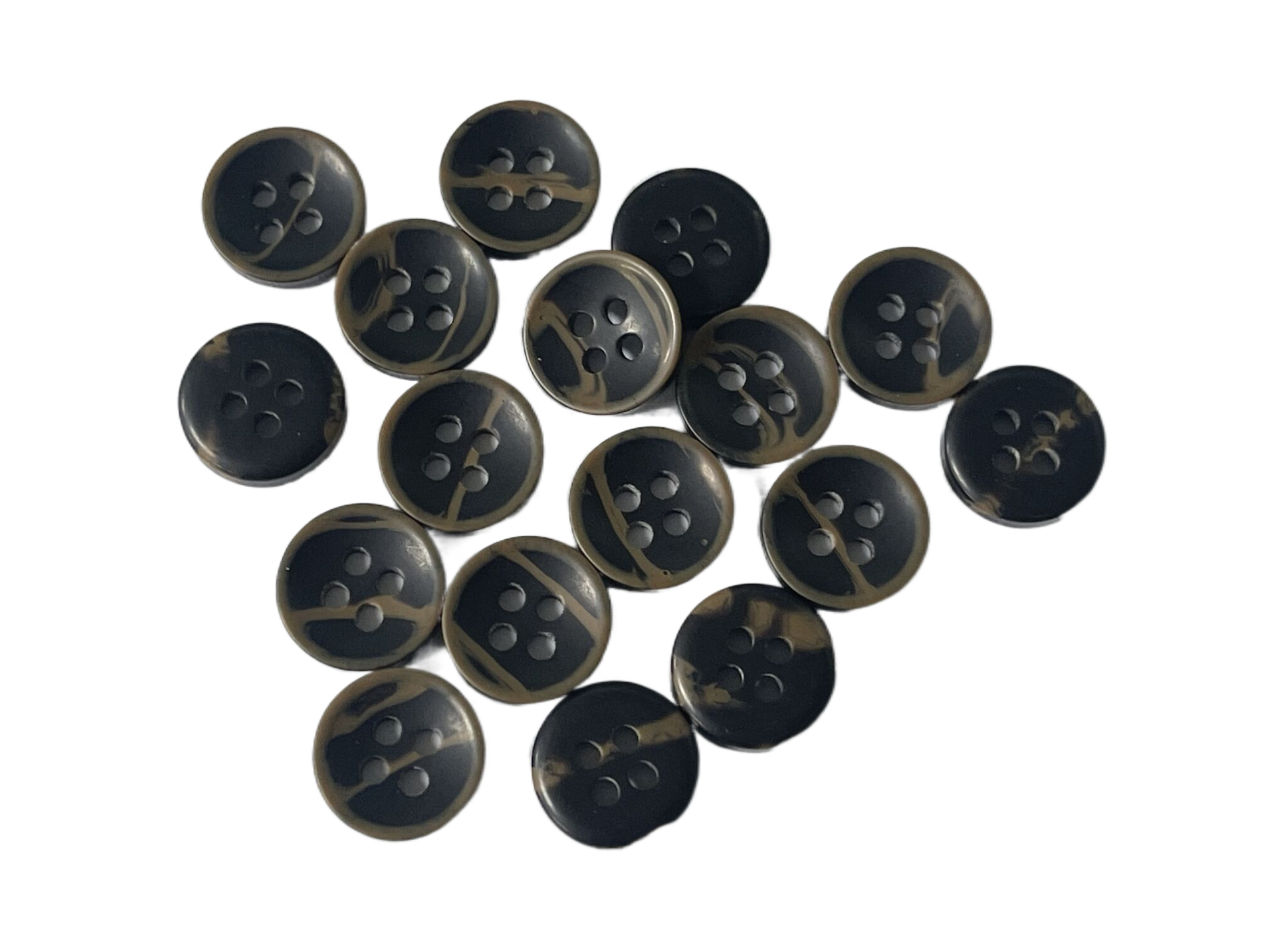Polyester Imitation Horn Buttons 16L Use For Jacket Shirt