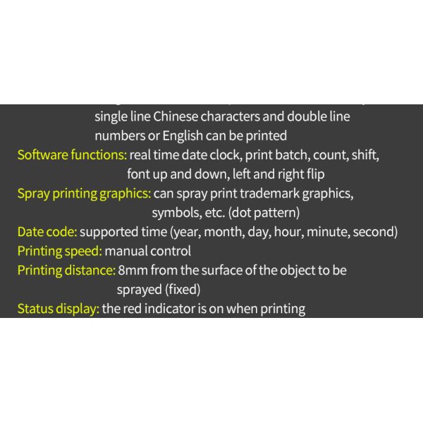 60MM Cij Large Character Ink-jet Printer And Quick Dry Ink Handheld Inkjet Printing Machine