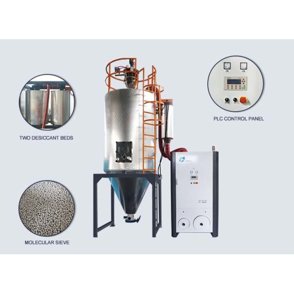 Eco Friendly Desiccant Dehumidifier Multi Hopper Systems CE Standard