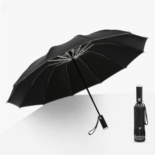 Fully-automatic Control and Operation Promotion Custom Logo Print 3 Folding Umbrella