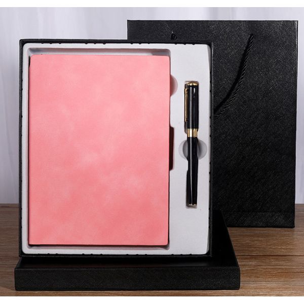 Business Gift Box A5 Thickened Soft Leather Notebook with Customized Logo Notepad