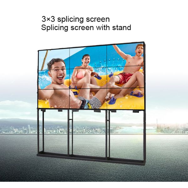 500cd Floor Standing Shelf Digital Signage Lcd Video Wall