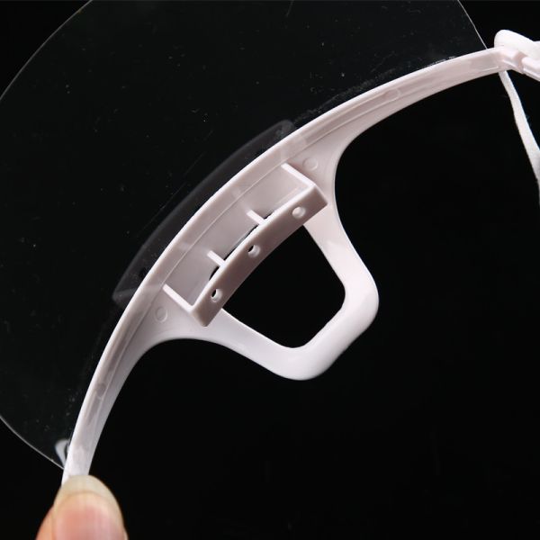 Hygiene Transparent Plastic Mouth Cover For Waitress