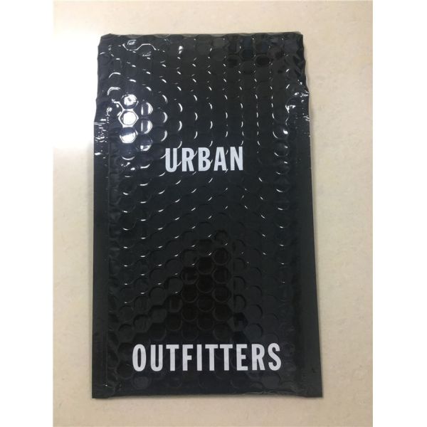 Waterproof Printed Black Metallic Shipping Envelopes , 180x165 #CD-DCD Custom Bubble Mailers