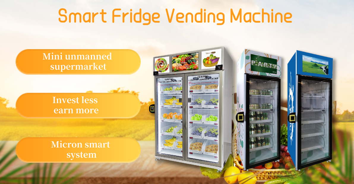 WIFI Smart Fridge Milk Vending Machine Creadit Card Payment System