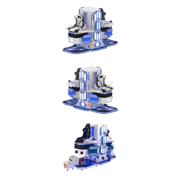 Thrilling Experience 9d Two Seats Vr Slide Arcade Simulator Machine With Touch Screen