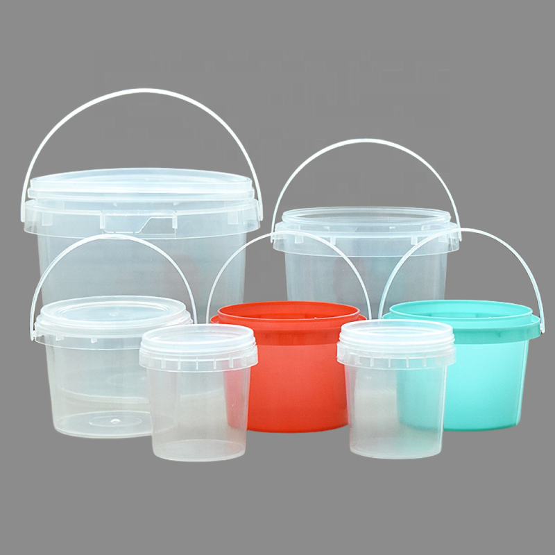 200ml 350ml 500ml 750ml Plastic Round Packaging Container Bucket Customized for Your