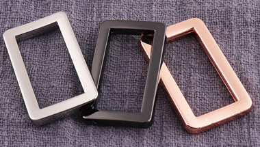 Rectangle Custom Buttons For Clothing 30mm Long Bubblefree Granulefree