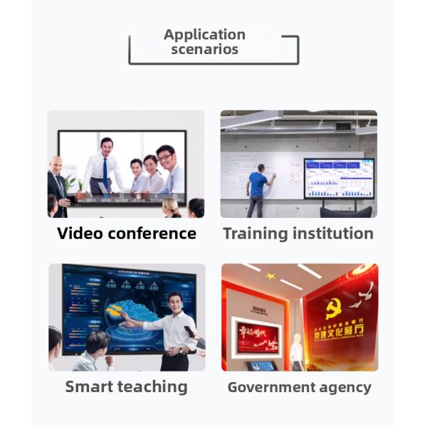 All-In-One Interactive Board for Large Screen Conference Teaching Advertising Smart Touch Multimedia Design