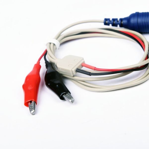 Reusable Alligator Clips With Two Alligators Red And Black 1.5m Cable