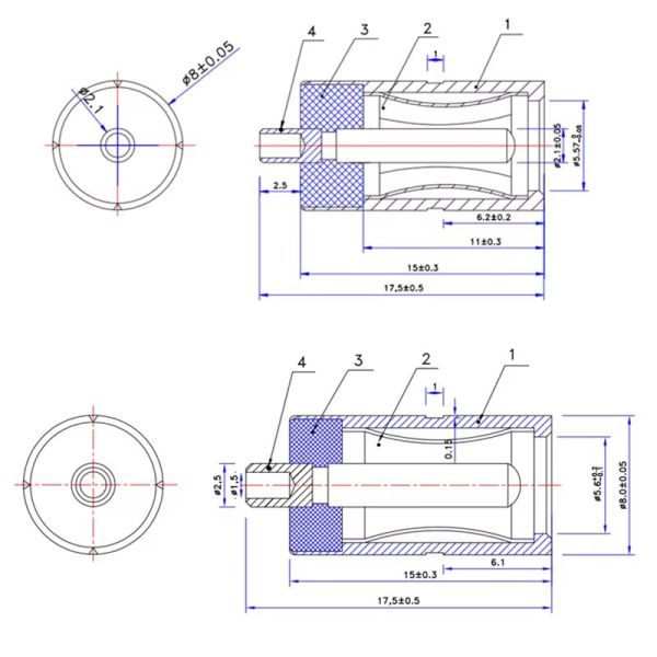 DC Power Jack Socket 5.5MM2.5MM Female DC Power Jack Connector