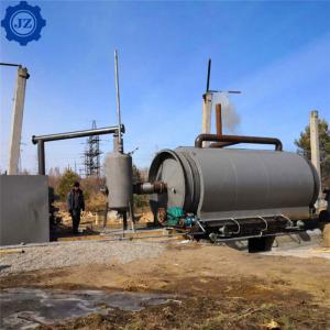 Quality 12ton 12tpd Automatic Waste Tire Recycling Pyrolysis Plant For Making Furnace Oil And Carbon Black, Steel for sale