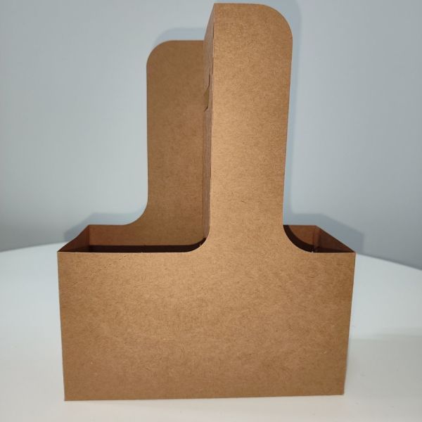2 Cup Disposable Paper Cup Holder for Drink Takeout Elevate Takeout Experience