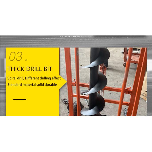 Hole Digging Machine Excavator Skid Steer Attachments for Building Material Shops