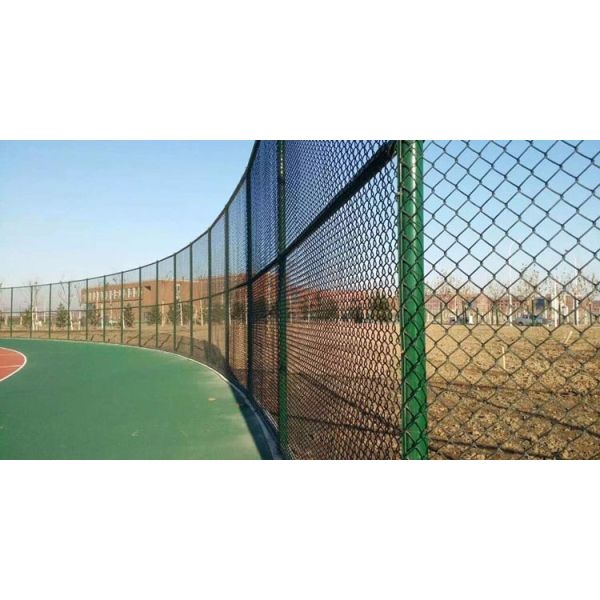 Diamond Pattern Chain Link Security Fence / Durable Hurricane Fence Panels