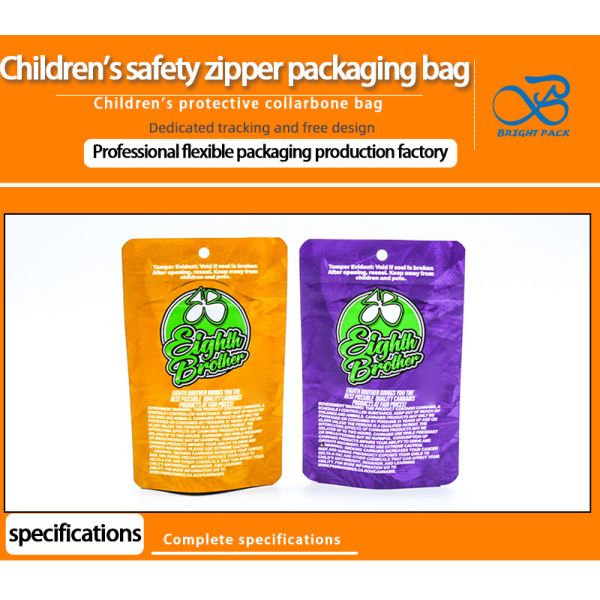 Enhanced Odor-Blocking Secure Child Resistant Bags With Self-Supporting Plastic Zipper Lock