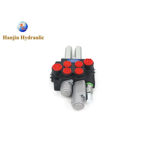 2 Section Hydraulic Distributor Monoblock Directional Control Valve Max Flow 40L 1-floating Section Cable Controlled P40