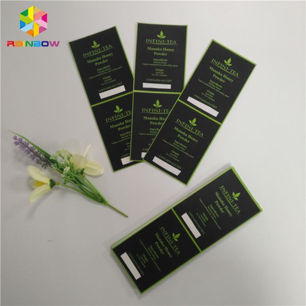 Eco - Friendly Custom Print Self Adhesive Sticker Label In Packing Polyester