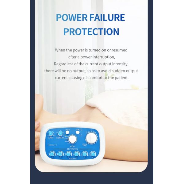 6 Channel Electronic Meridian Acupuncture Needle Output Patch Massager
