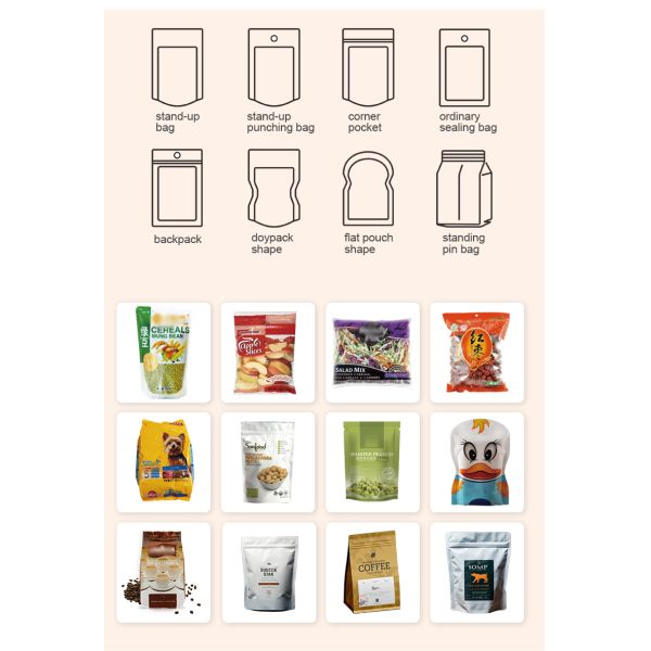 Multifunction Premade Pouch Packaging Machines 300bag/min High-Speed Multihead Weigher for Sunflower Seeds and Nuts
