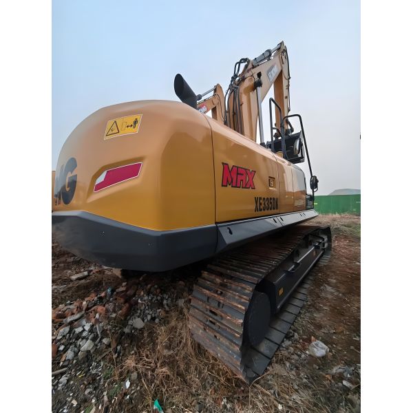 Yellow XCMG Excavators In Construction Industry