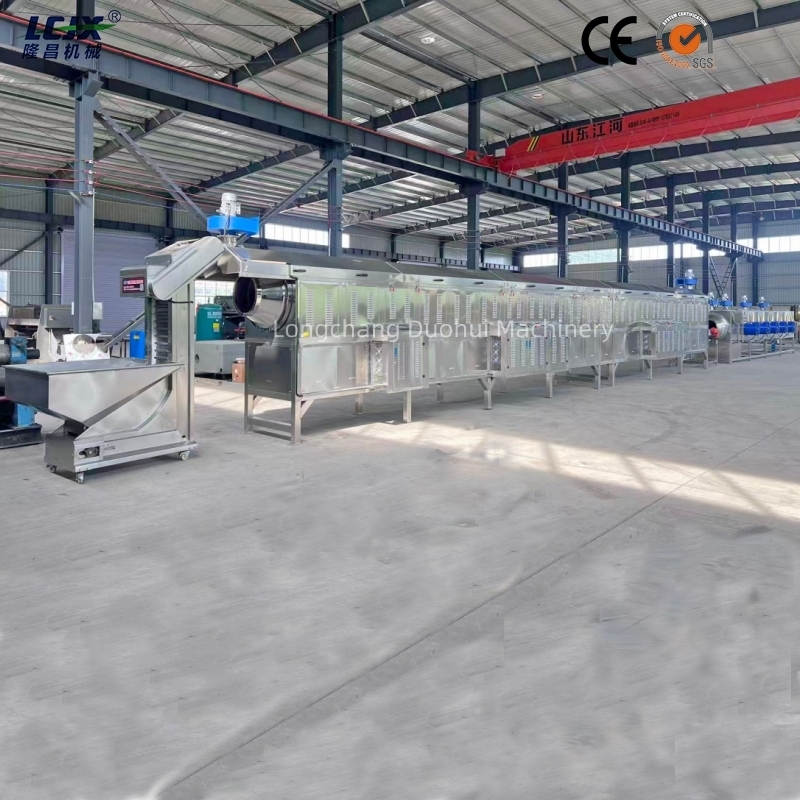 Automatic Stainless Steel Nut Roasting Line with Infrared Temperature Sensor