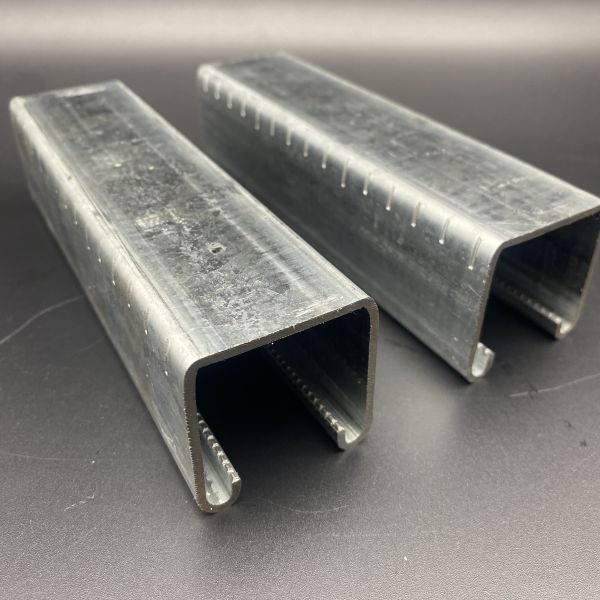 Hot Dip Galvanized Solid Strut Channel with Teeth and Cutting Marks