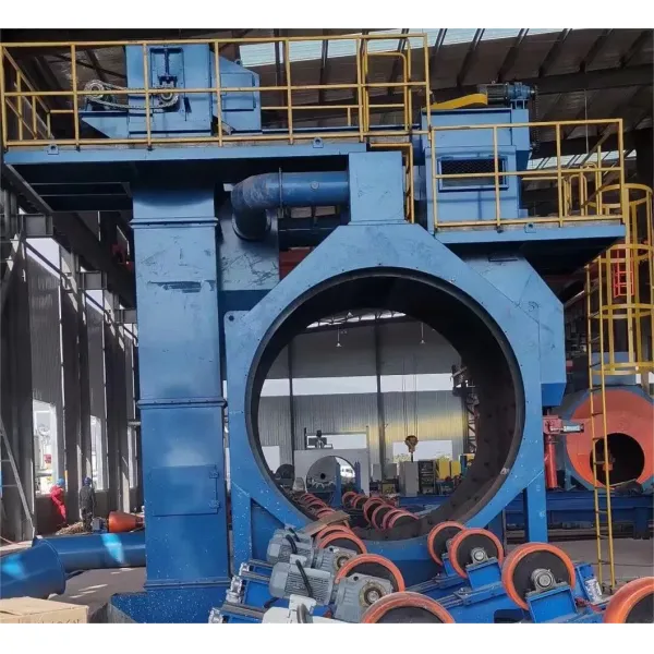 3LPE Coating Pipe Production Line with Medium-Frequency Heating System and Clean Level >=SA2.5 for Powder Coating