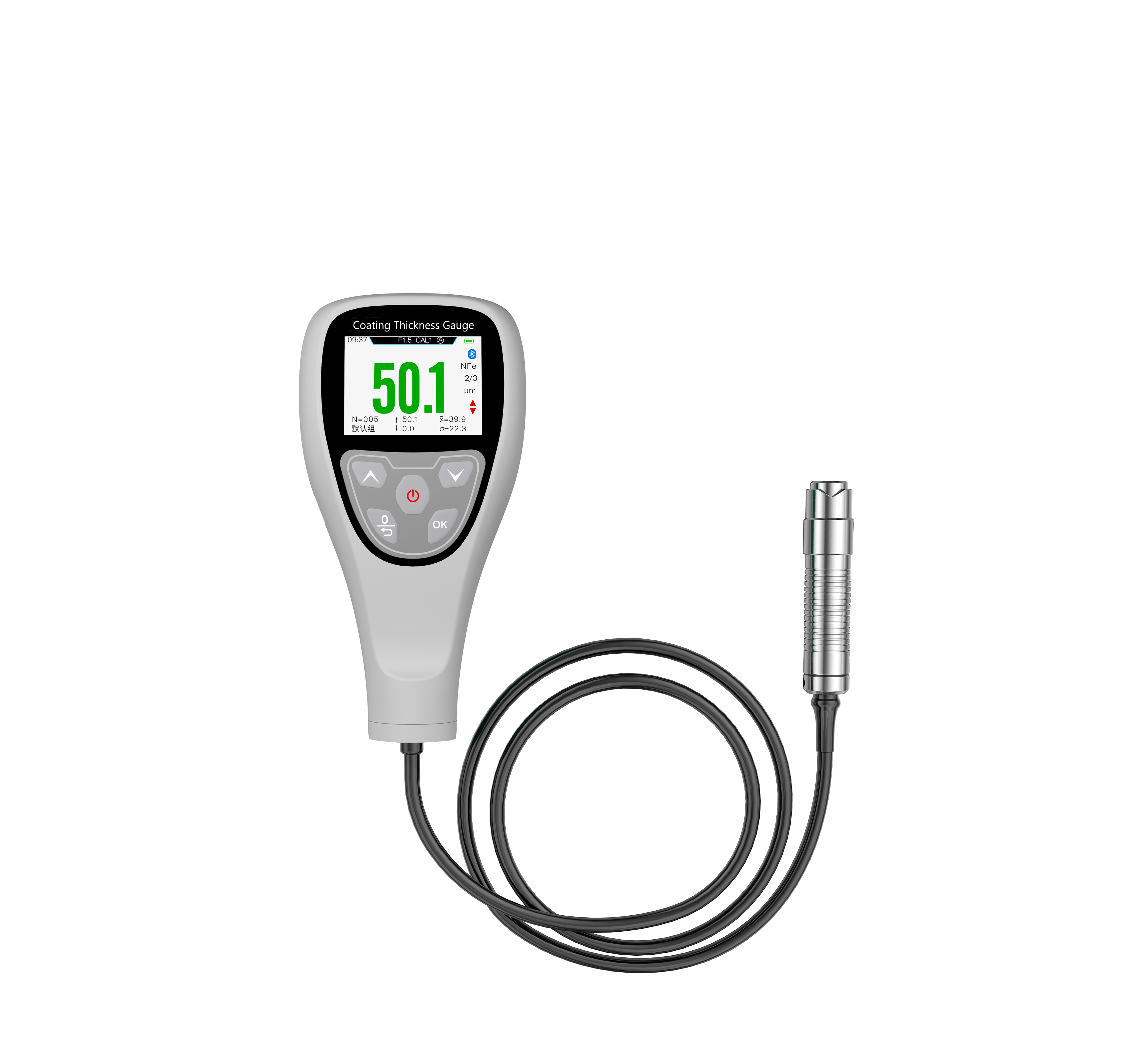 Fixed Split Type Coating Thickness Tester Coating Thickness Gauge For Chromium And Powder Coating