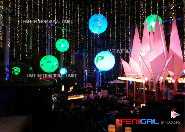 RGB Color Changing Inflatable Led Light Events Lighting Balloon Lantern Lights