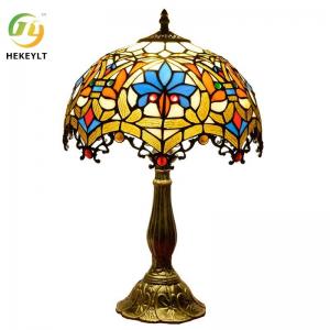 China D30CM Stained Glass Lamp Living Room Bedroom Hotel Decoration Bedside Art Lamp on sale
