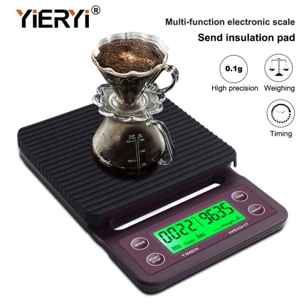 Hand Washed AAA Battery LCD Household Coffee Weighing Scale