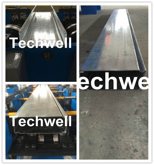 Hydraulic Cutting Rack Roll Forming Machine C Z U Purline Roll Forming Machine