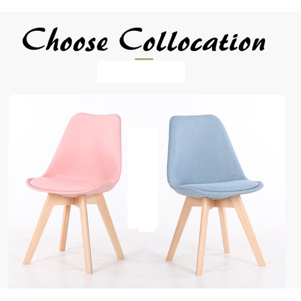 Contemporary Leather Dining Chairs Hotel Use With Solid Beech Wood Legs