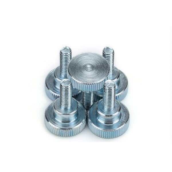 Flared Collar Precision Shoulder Screws Knurled Head With Fully Threaded