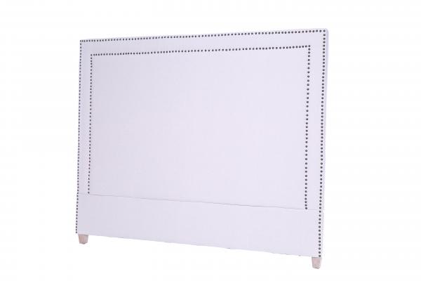hot sale hotel project hotel furniture white leather bed headboard