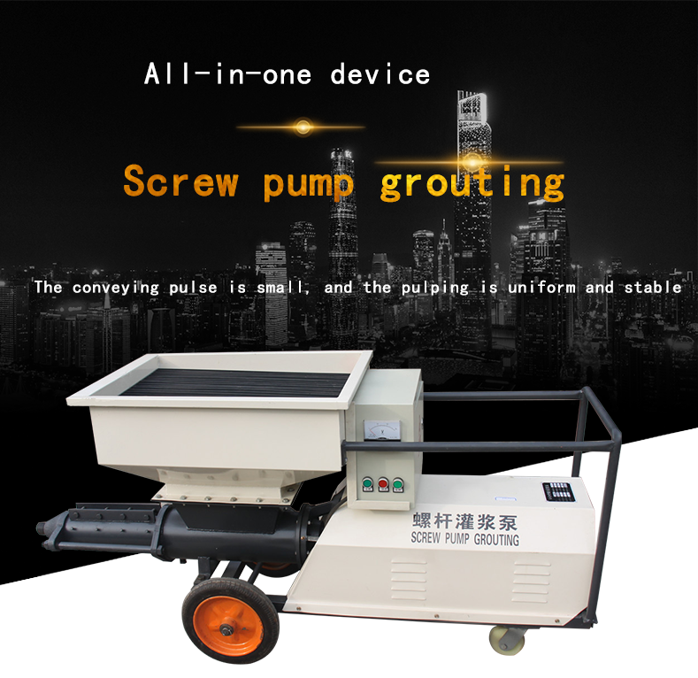 Automatic Screw Pumping Cement Mortar Plastering Machine for Grouting and Spraying