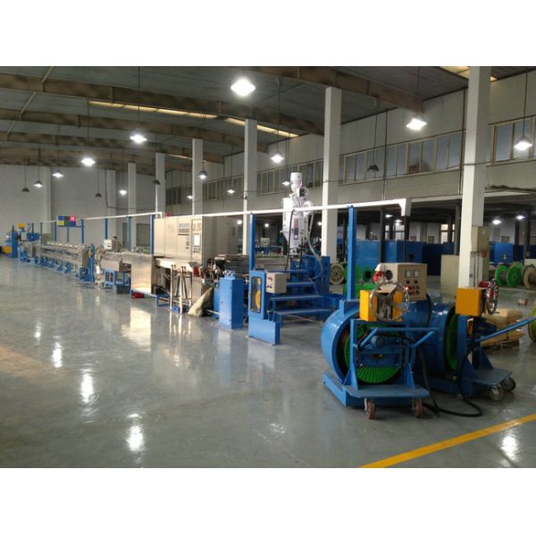 electrical cable wire extrusion line extruder machine for pvc pe ptfe materials