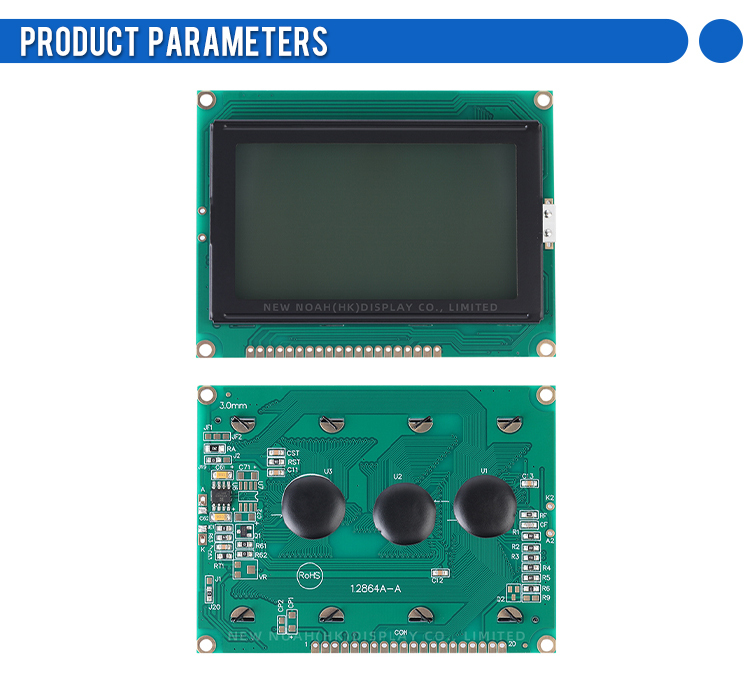 Grey Film 12864A-A With Array Backlight SBN0064 Controller Parallel Port Operating Temperature -30+70