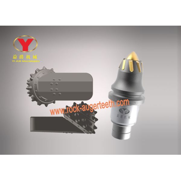 Tungsten Carbide Rock Teeth , Auger Teeth Replacement Rotary Drilling Rig Tools