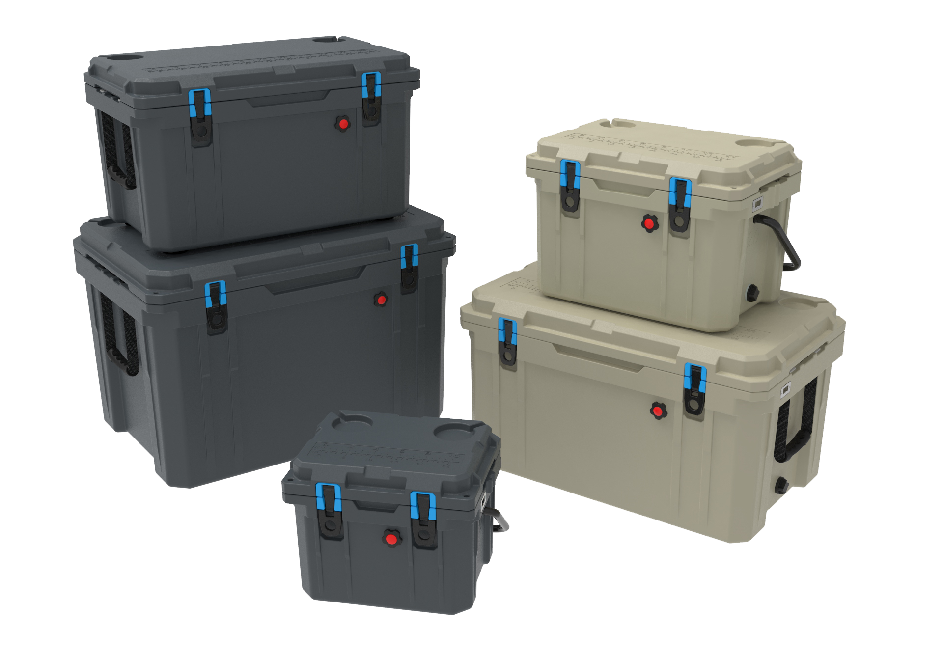 Durable Multi-size High Quality High Quality Lockable Food Plastic Cooler Box for Outdoor Picnic