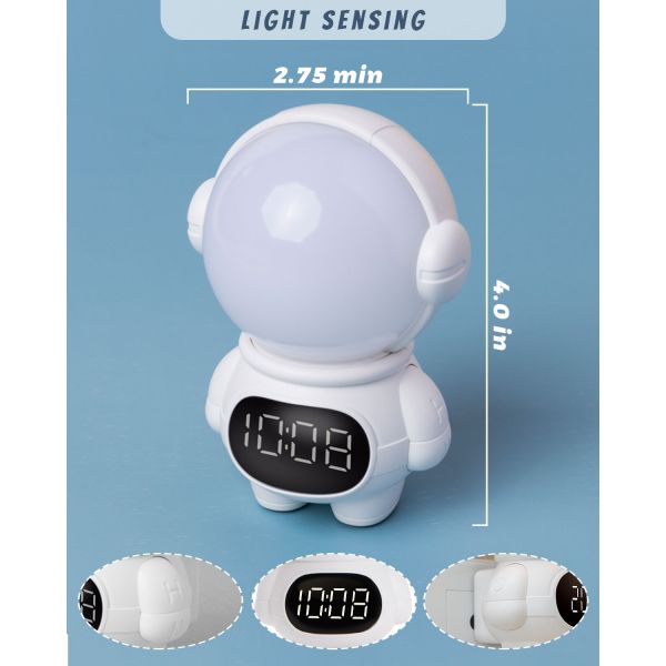 Rechargeable LED Astronaut Night Light Spaceman Model Multi-Speed Dimming Remote Control Modern Timer Small Plug-In Kids' Living