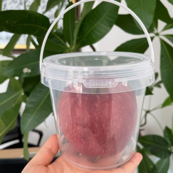 Customize Food Delivery Container Plastic Bucket White/Transparent/Customize