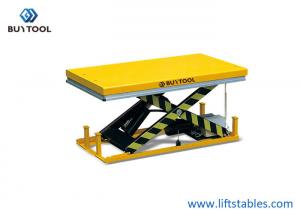 Quality Hydraulic Pump Mobile Heavy Duty Scissor Lift Table 2000kg With Hand Control 1300x850mm for sale