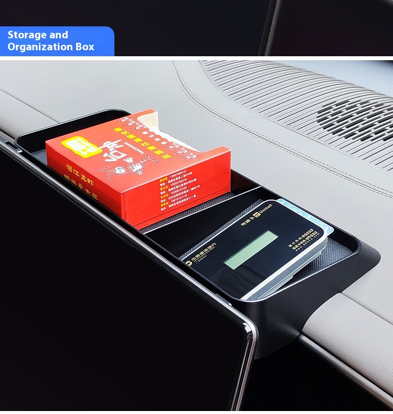 For Dashboard Central Control Screen Storage Box Compatible with 22-23 Models Car Dedicated Modified Organizer Interior Parts