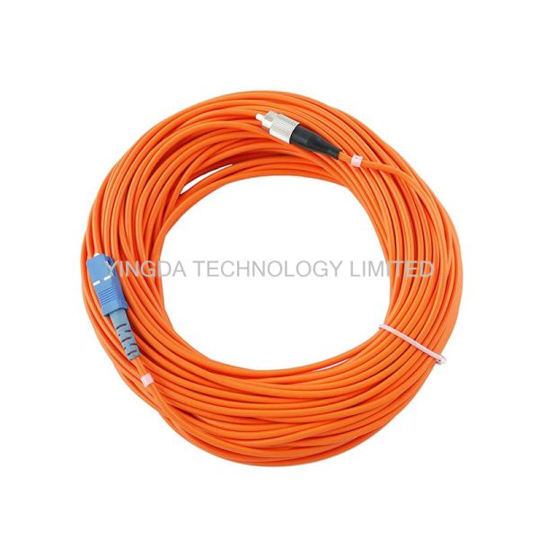 Customized Fiber Optic SC to FC Patch Cord Simplex , Duplex , 4 Core , 6 Core