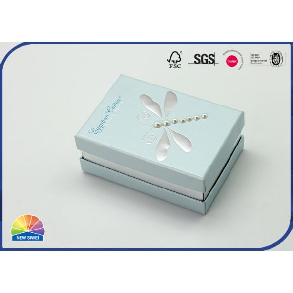 Specular Silver Foil Hot Stamping Shoulder Box Biodegradable